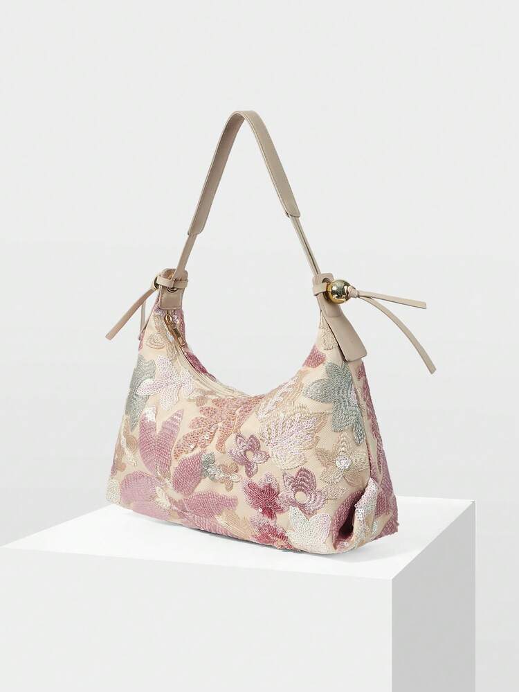 WOMEN'S FASHION SHOULDER BAGS, SEQUIN BAGS, FLORAL PATTERNS, EMBROIDERY BAGS, DINNER OCCASIONS, PARTY DRESSES, PROM BAGS, PROM ACCESSORIES, WEDDING SUPPLIES, ELEGANT LADIES HANDBAGS, WOMEN'S GIFTS (RANDOM PATTERNS)