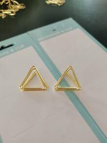 20pcs Triangular Seat Card Holder, Mini Table Card Photo Holder, Picture Holder, Note Holder, Business Card Holder, Suitable For Wedding Parties, Birthday Parties, Offices, Dining Tables, Menu Holders - gold - View 7