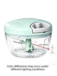 1pc Mini Garlic Press & Onion Chopper, Manual Food Processor For Vegetables, Rope-Style Vegetable Chopper Onion Dicer, Suitable For Ginger, Chili, Vegetables And Fruits, Kitchen Vegetable Chopper, Multi-Functional Manual Food Processor Vegetable Chopper, Portable Hand-Pull Garlic Press & Onion Dicer, Suitable For Vegetables, Ginger, Fruits, Nuts, Herbs, Etc. (Two Sizes Available) - Multicolor - View 16