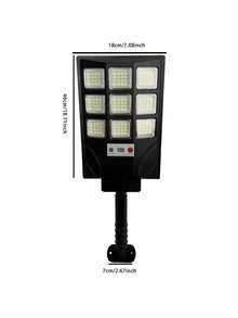 100,000 Lumens Super Bright LED Solar Light, IP67 Waterproof Outdoor Motion Sensor Solar Wall Light, Garden Path Spotlight - black - View 11