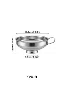 Stainless Steel Wide Mouth Funnel For Home Use, Suitable For Fruit Jam, 1pc/2pcs Set - View 11
