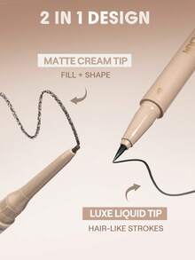 SHEGLAM Brows On Demand 2-In-1 眉筆-11 Ebony 品牌美妝化妝品 適合女士與女孩 - 11 Ebony - 查看 3