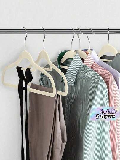 10/20 Piece Luxurious Black Suede Anti-Slip Clothes Hangers, Ultra-Thin And Space-Saving - Heavy-Duty Rotating Black Hooks, Suitable For Storing And Organizing Clothes, Suits, Tops, Ties, Shirts, Skirts And Pants