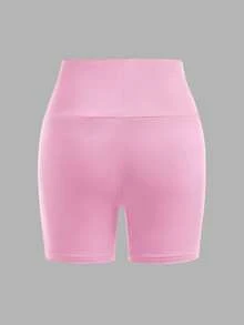 SHEIN Girlism 少女修身休闲纯色舒适宽腰三件套短裤 - 彩色 - 查看 6