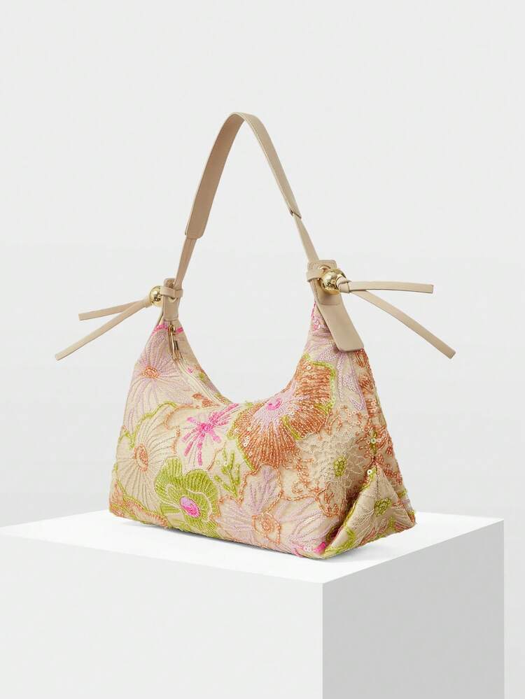 WOMEN'S FASHION SHOULDER BAGS, SEQUIN BAGS, FLORAL PATTERNS, EMBROIDERY BAGS, DINNER OCCASIONS, PARTY DRESSES, PROM BAGS, PROM ACCESSORIES, WEDDING SUPPLIES, ELEGANT LADIES HANDBAGS, WOMEN'S GIFTS (RANDOM PATTERNS)