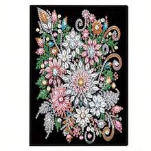 1 Set Copertina per quaderno con dipinto a diamanti a tema coccinella a 7 stelle e floreale, [Disponibile in più modelli], Quaderno con dipinto a diamanti 5D a forma asimmetrica, Taccuino ricamato, Ideale per gli amanti dell'artigianato, Copertina in morbida pelle, Taccuino per schizzi e disegni, Adatto come regalo per compleanni e festività - Multicolore - Visualizzare 46