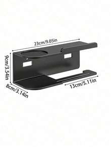 1 pieza Soporte de pared multifuncional para papel higiénico, estantería de almacenamiento de fragancias de baño, portarrollos de papel, organizador de pared de doble función para ahorrar espacio en la cocina y el baño, accesorios esenciales para el hogar - Multicolor - Ver 16