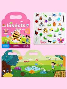MINKOJA Reusable Sticker Books, Children's Early Education Stickers,Quiet Sticker Book Multiple Scenes Suitable For Christmas, New Year Gifts - Multicolor - View 10