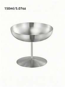 1pc Stainless Steel Ice Cream Cup, High Foot Ice Cream Cup, Pudding Mousse Fruit Salad Cup, For Home Kitchen Restaurant Hotel, Kitchen Supplies, Tableware Accessories - Multicolor - View 16