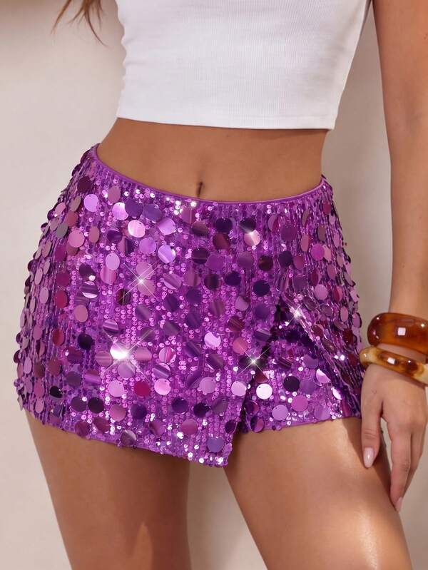 Glamine Falda midi de mujer de unicolor con cuentas de moda, adecuada para ocasiones de fiesta