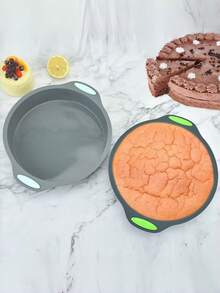 SHEIN 1pc/3pcs Silicone Small Cake Mold, Toast Bread Baking Pan, Baking Mold For Macarons, Pound Cakes, Cookies - Dual-Ear Round/Rectangular/Square Cake Mold Toast Baking Set, Home DIY Cake Baking Mold Bread Mold - Multicolor - View 4