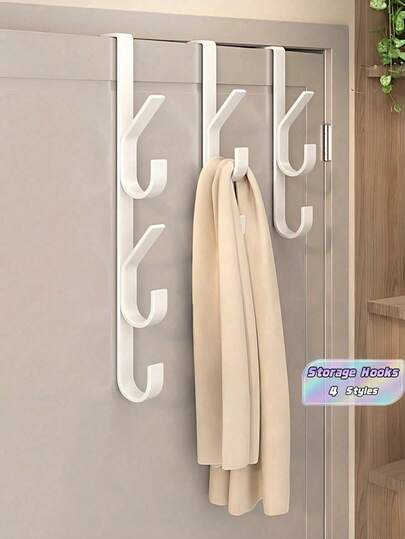 1 Adet - Yeni, Ağır Hizmet Tipi Kapı Üstü Askı Rafı, Havlu Askısı, Banyo Saklama Kancaları ve Kapı Düzenleyici İçerir - Havlu, Giysi, Şapka ve Daha Fazlasını Asmak İçin Mükemmel - Çok Fonksiyonlu Kapı Üstü Havlu Askısı, Kapı Kancaları