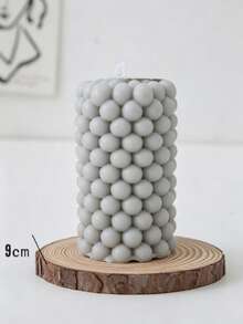 1pc ,Geometric Aromatherapy Small Candle, Home Decoration, Wedding & Festival Ornament,Room Decor,Gifts - Grey - View 8