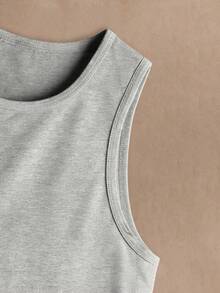 Manfinity RebelGame 3pcs/Pack Men's Casual Solid Color Knit Sleeveless Vest, Suitable For Daily Wear - Multicolor - View 11