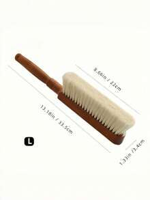 Madebyblanc 1 Chổi phủi bụi bằng sợi tự nhiên mềm mại, có thể tái sử dụng, cán gỗ bền chắc, dùng để vệ sinh đồ đạc trong nhà, ghế sofa, giường, quần áo, dụng cụ lau chùi đa năng trong gia đình. Không kèm dây đeo. - Màu gỗ đàn hương - Xem 13