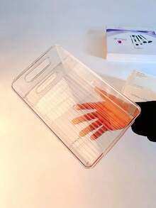 2 Pieces Multifunctional Storage Box, Drawer Style Desktop Cosmetics Storage Box, Combined Transparent Plastic Drawer Sorting Box, Widely Used, Transparent Dressing Table Storage Box, Exquisite Storage Box, Desktop Drawer Partition Sorting Box, Can Be Used To Store Cosmetics, Jewelry, Kitchen, Bedroom, Bathroom, Office, Etc. - Multicolor - View 2