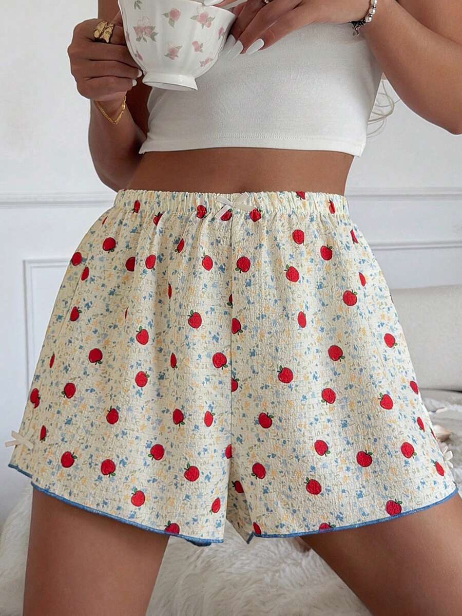 Women Sleep Bottoms - White - View 1