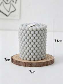 1pc ,Geometric Aromatherapy Small Candle, Home Decoration, Wedding & Festival Ornament,Room Decor,Gifts - Grey - View 9