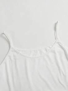 SHEIN Unity 3件套女士黑色、白色和粉色束腰A字吊带背心套装，春夏款 - 彩色 - 查看 6