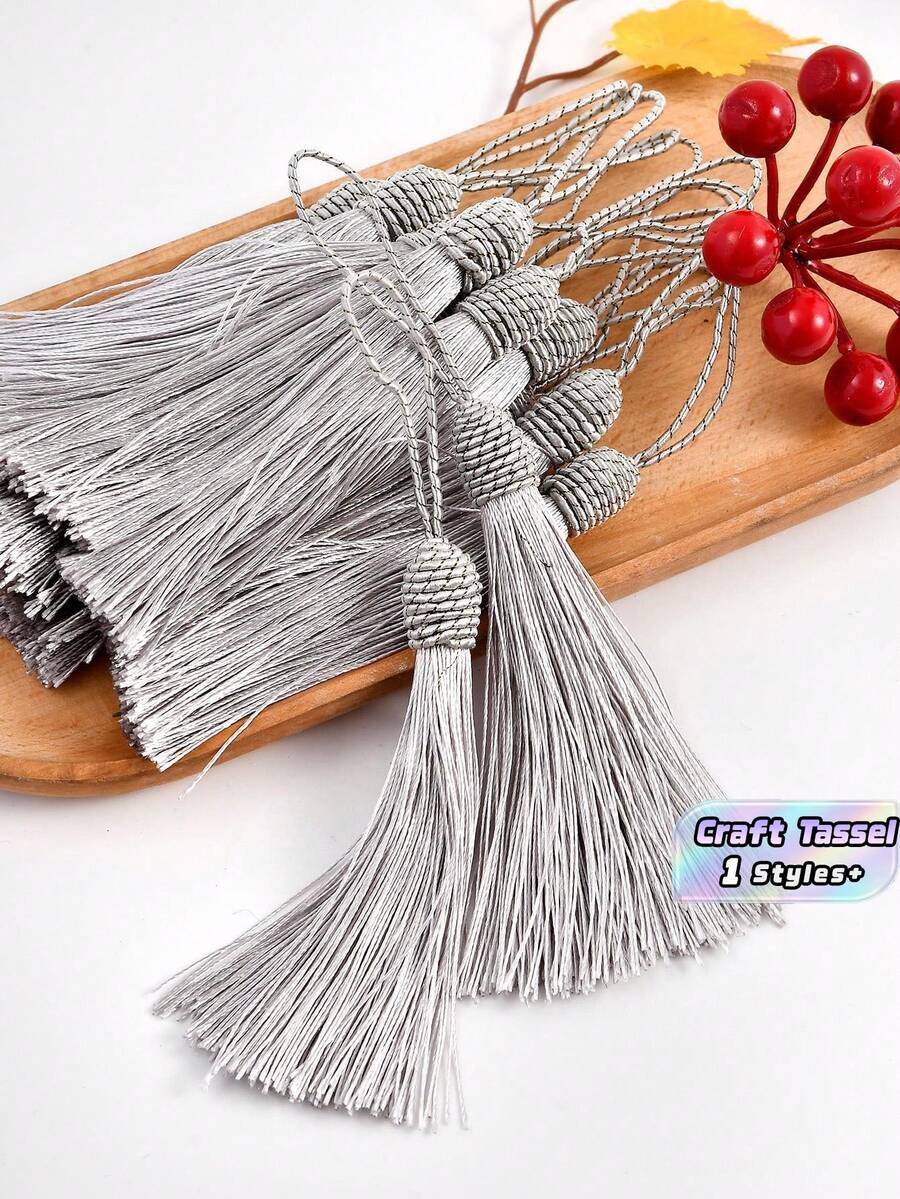10pcs Polyester Sewing Decoration, Modern Tassel Design Sewing Decoration For Home - one size fits all - View 1