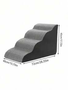 1pcs High Density Foam Pet Stairs, Anti-Slip Climbing Ladder Suitable For Small, Medium And Large Dogs, Can Be Used For Bedside, Cat Climbing Ladder, Dog Stairs And Ramps - Widened Anti-Slip Orthopedic Dog Ladder With Soft Foam Filling - Multicolor - View 13