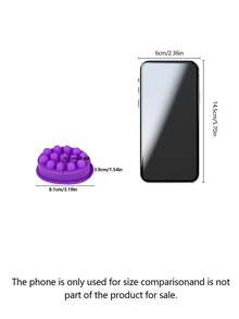 1Pc Oval Shaped Silicone Mold - 2 Compartment Massage Soap Mold For Hand Soap Crafts - Easy Release, Flexible And Durable Soap Mold For Creating Creative Soaps,Wedding Gift - multicolor - View 6