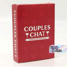 3pcs Couple English Dialogue Game Cards, Valentine's Day Gift, Create Perfect Date Night, Deepen Mutual Understanding, Fun Game Night - red - View 1