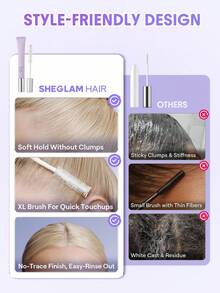 On The Glow Style Keeper Hair Mascara, Frizz & Flyaway Hair Taming Wand, Hair Finishing Stick, Soft Hold Without Clumps, No Sticky Residue, Easy To Rinse Out, Sweat-Proof Formula That Lasts Through Work, Outings And Leisure For Flyaways & Baby Hairs Birthday Gift Holiday Pink Vibe Makeup Travel School Festivals Rose Present Girl Charm Hair Care Mother's Day Fancy Fashion Rave Party - Clear - View 5