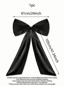 1pc Giant Pink Bow Wall Decor - Large Premium Polyester Fabric Ribbon Tie, Easy To Hang For Birthday Parties, Weddings, Bachelorette, Bride Shower Photo Backdrops - Pink, Black, And White - Versatile Party & Home Decor, Room Decor - Multicolor - View 15