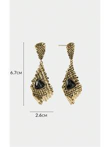Noxbound 18K Gold-Plated Fashionable Simple Atmosphere Daily Wear Earrings - Yellow Gold - View 9