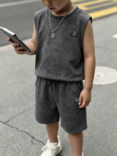 Young Boys Tank Top & Shorts Set