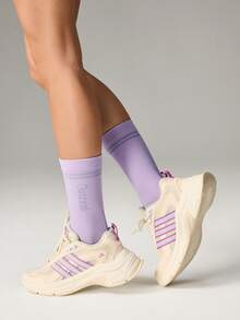 Leisure Sports Women's Medium Tube Compression Socks - Purple - View 7