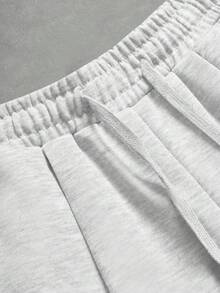 PAVTROS Quần short nam màu xám, kiểu dáng trẻ trung, xếp ly, có túi. - trắng - Xem 4