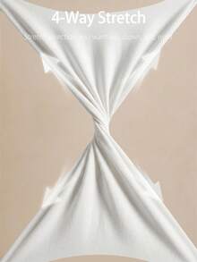 Silquee All White Backless Sports Athletic Halter Top Gym Summer - Creamy White - View 9