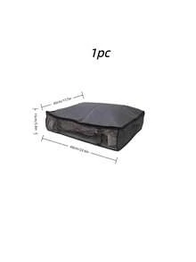 1PC 2PCS Under Bed Storage Bags Classic Fabric Cabinet Organizer Foldable Underbed Storage Containers Large Capacity For Blankets Towels Comforters Sweaters Pillows Linens Wrapping Paper With Zipper Multi Purpose Home Room Storage Closet Organizer Must Have - Multicolor - View 19