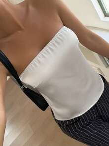 Áo tank top và áo hai dây dành cho nữ - Màu be - Xem 7