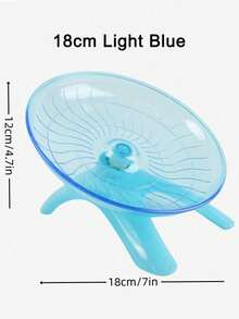 1pc Ultra-Silent Hamster Exercise Wheel - 7 Inch Flying Saucer Running Wheel For Dwarf Hamsters, Gerbils & Mice Noiseless Plastic Spinner With Anti-Slip Surface Easy-Clean Cage Accessories For Night Activity Escape-Proof Open Design Pet Running Disk - Multicolor - View 14