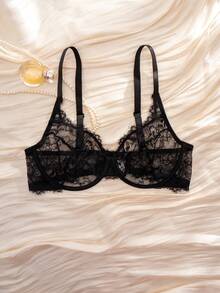 DesireSculpt 3pcs/Set Women's Lace Underwire Comfortable Plus Size Bras - Multicolor - View 5