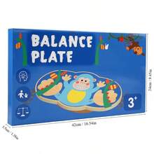 MINKOJA Children Wooden Balance Board Educational Toy, Sensory Training Wobble Seesaw, Vestibular & Core Strength Exercise, Indoor Fun Sports Toy For Home Use - Multicolor - View 8