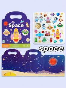 MINKOJA Reusable Sticker Books, Children's Early Education Stickers,Quiet Sticker Book Multiple Scenes Suitable For Christmas, New Year Gifts - Multicolor - View 8