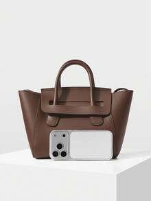 MOTF PREMIUM WOMEN'S FASHION COMMUTER TOTE BAG, LARGE CAPACITY - Coffee Brown - View 5