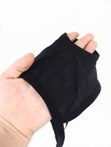 DrisQ DrisQ Fashionable Solid Color Breathable Distinctive Convenient Mid-Rise Sexy Men's Underwear - Black - View 7