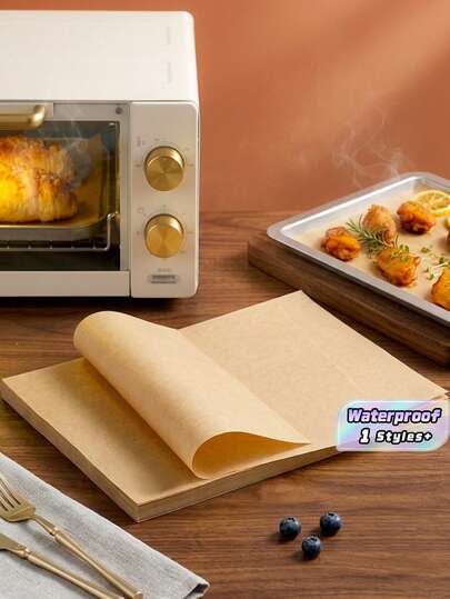 50/100PCS hârtie rezistentă la ulei alimentar, hârtie de piele de vacă, hârtie de copt la cuptor, hârtie absorbantă de ulei pentru grătar, hârtie specială pentru copt