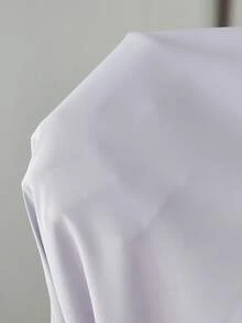 Al Najma 夏季宽松蕾丝拼接优雅阿拉伯风长裙（女款） - 淡紫色 - 查看 9
