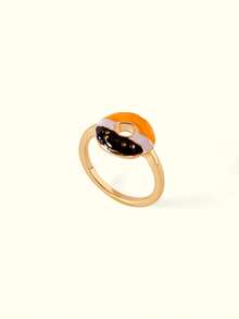 Two Fashionable And Beautiful Simple Exquisite Elegant High-End Light Luxury Ring Set - donut - View 4