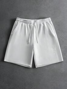PAVTROS Quần short nam in họa tiết thường ngày - trắng - Xem 5