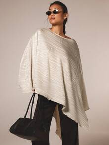 COSMINA Camisa de mujer con cuello de chal elegante, versátil para ir al trabajo y la oficina, primavera/verano - Albaricoque - Ver 5
