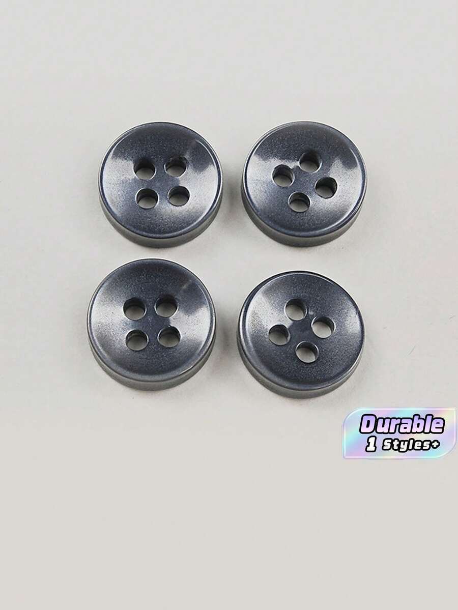 50/100/200/300/500/1000 颗纽扣 - 深灰色复古圆形纽扣,适用于 DIY 项目、衬衫、缝纫、小型配饰(例如钱包)和 DIY 钱包制作。 - 深灰色 - 查看 1