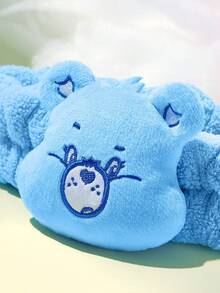 SHEIN X Care Bears 1pc Soft Absorbent Headband, 2pcs Wristband, Comfortable & Convenient For Face Washing And Bathing - Blue - View 5