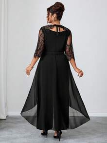 Reflora Plus Size Elegant Commuter Solid Color Lace Patchwork 3D Floral Decor Jumpsuit,
Summer Dresses For Women,Spring Dresses,Winter Dress, Festival Outfits For Women,Easter Dress Women,Elegant Dresses For Party,Elegant Long Party Dress,Beach Outfits For Women,Wedding Guest Dress For Women,Wedding Party Dress,Dress For Wedding Guest,Bridesmaid Dress,Graduation Dress For Women,Graduation Outfit For Mother,Elegant Dresses For Party,Elegant Dresses For Ladies,Elegant Women's Set,Casual Dresses For Women, Vacation Outfits Women,Holiday Outfits For Women,Summer Holiday Outfits,Holiday Dresses,Formal Dresses For Women,Formal Attire For Women,Luxury Evening Dresses For Women,Luxury Evening And Occasion Dresses,Luxury Evening Dresses For Weddings,Work Outfits For Women,Office Outfits For Women,Office Wear For Women,Country Concert Outfit,Mother Of Groom Dress,Teal Dress Plus Size - Black - View 5